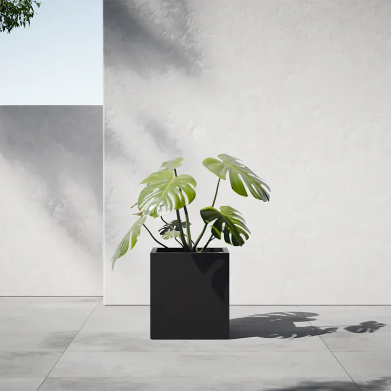 Lightweight Square Outdoor Planter